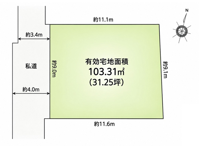 【区画図】 | 西蒲田売地＿蒲田駅徒歩１０分の好立地