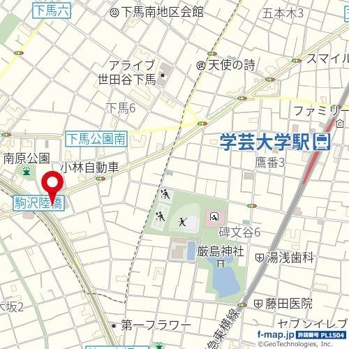 ルーブル学芸大学六番館の地図
