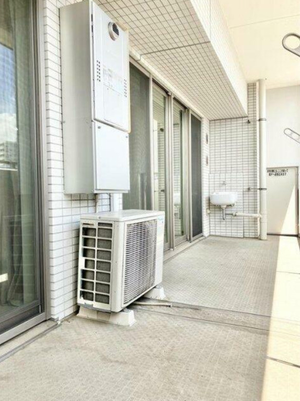 ライオンズ守谷駅前プレミアムのバルコニー