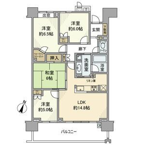 ライオンズ守谷駅前プレミアムの間取り