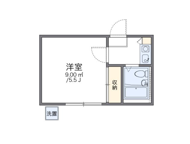 レオパレス上大岡第１２の間取り