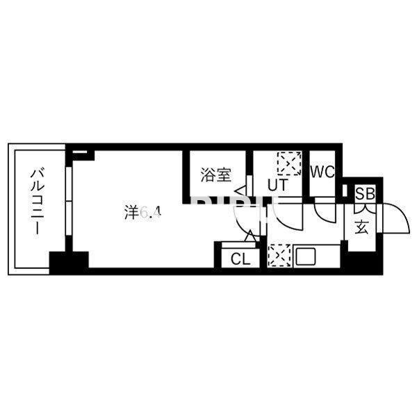 IW RESIDENCE大阪CREST TAPPの間取り