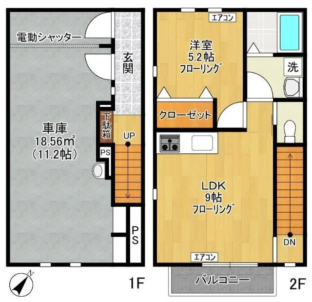 アンソレイエＢ棟の間取り