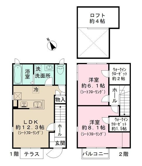 ヴェルブルー東中山　Ｄ棟の間取り