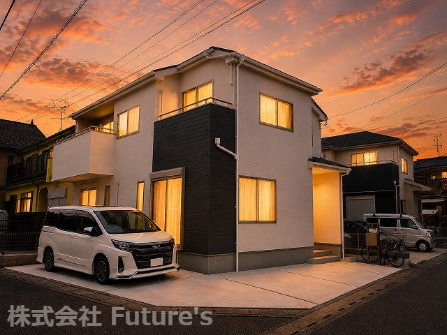 三郷市上口1丁目　中古戸建の外観|CGによる画像処理を行っています。現況と相違する場合は現況優先となります。