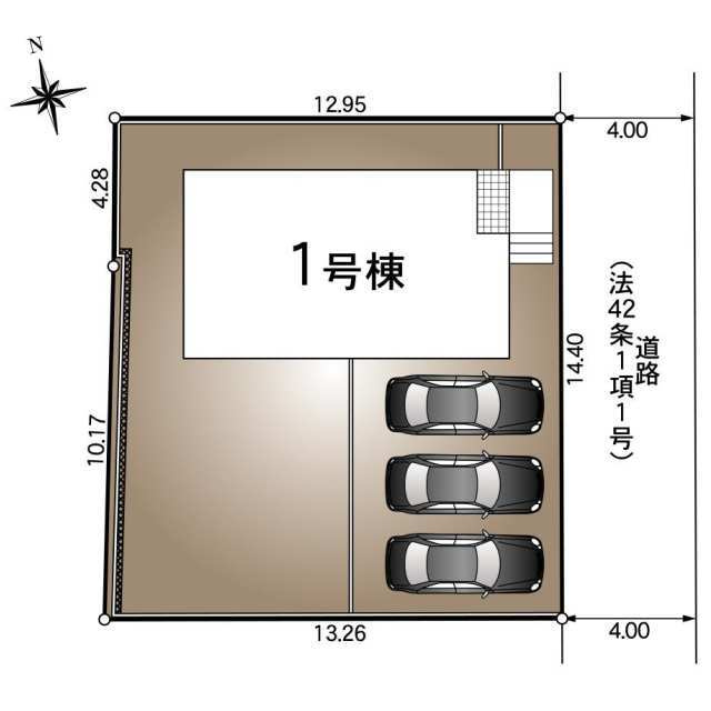 クレイドルガーデン周南市羽島第7の区画図