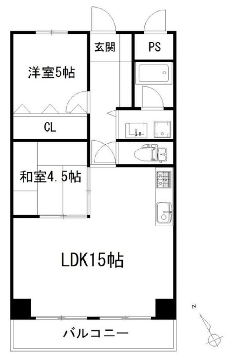 ベルトゥリー須磨の間取り