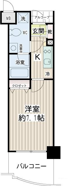 エクセル東神奈川 の間取り|間取りです。