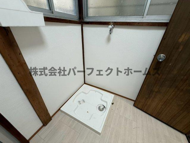 点野5丁目戸建　賃貸の設備|洗濯機置場です