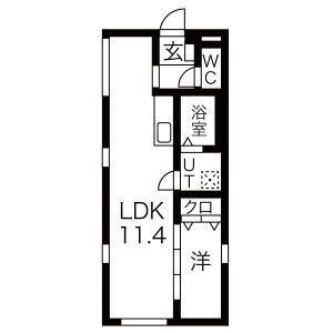 SQUARE MINAMISENJUの間取り|間取りです。