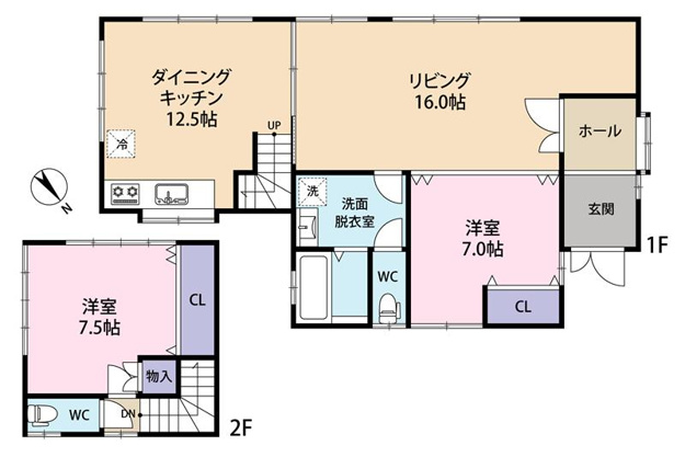 【間取り】 | 熱海市上多賀　戸建