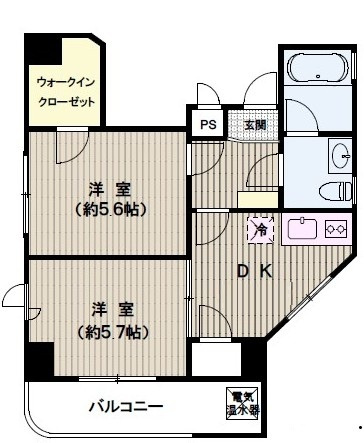 ＳＵＮＮＹＳＩＤＥ　ＫＩＢの間取り|間取りです。