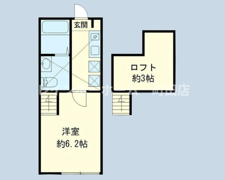 グラート大和中央※初期費用分割後払いサービス利用可能物件の間取り