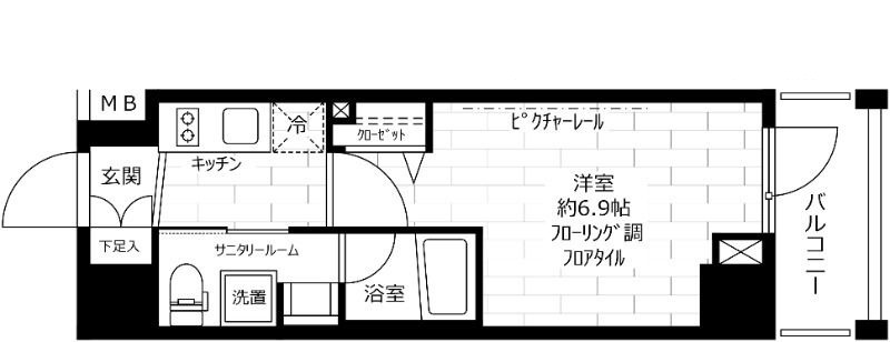 ステージファースト西池袋の間取り|間取りです。