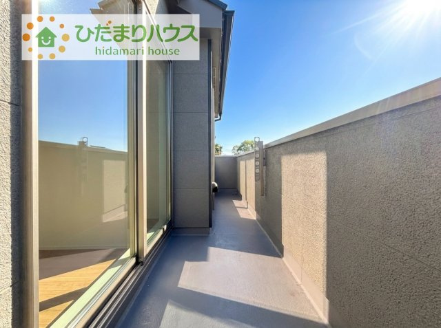 【バルコニー】 | 土浦市真鍋5丁目2086番　新築戸建　A号棟 | 広々としたバルコニー。お洗濯物もぜーんぶ干せちゃいます！！