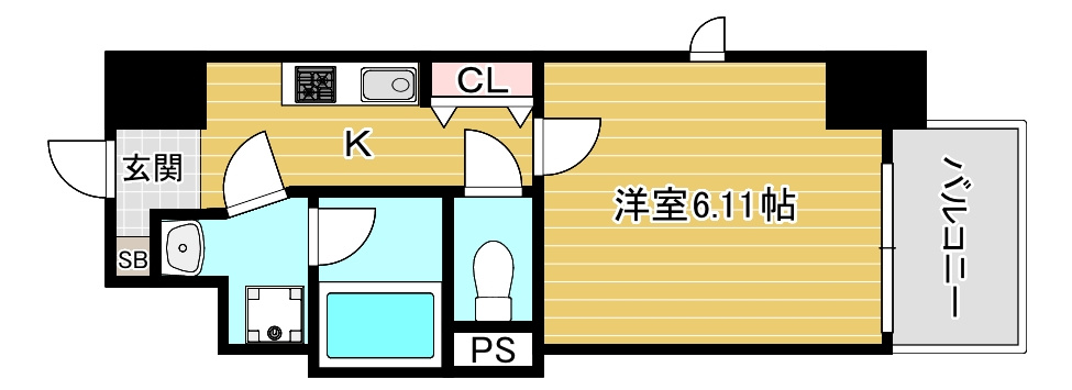 Luce　Kujonishiの間取り