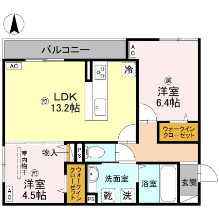 パサログランデ背戸口の間取り