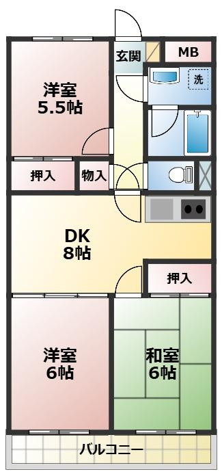 アフィニス原木の間取り