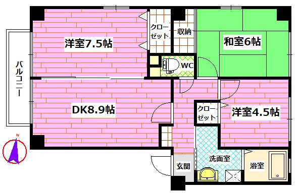 ハイム城山の間取り