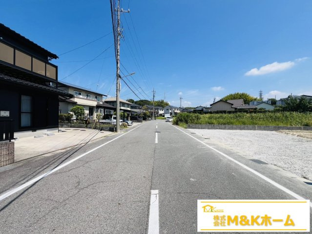 常滑市字長間　全2棟　1号棟の前面道路含む現地写真|R8.8.25撮影　前道8.5ｍ