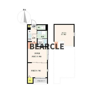 【間取り】 | ハーモニーテラス深草東伊達町Ⅱ