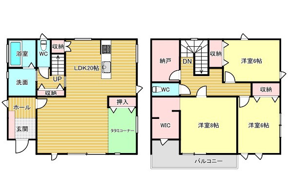 中古住宅　本田の間取り