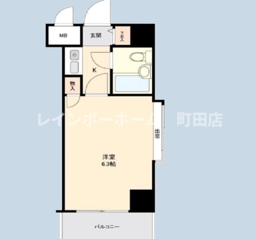 ホーユウコンフォルト大和中央※初期費用分割あと払いサービス利用可能物件の間取り