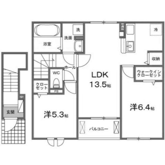【間取り】 | ローゼル　Ｂ
