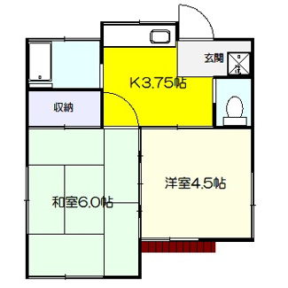 【間取り】 | 下里1丁目貸家