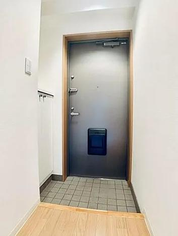 ドミール平和台の玄関