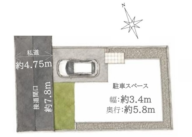 東村山市諏訪町1丁目 限定1棟の区画図|西側道路に面する整形地に誕生します
光と風を享受する心地よい立地です