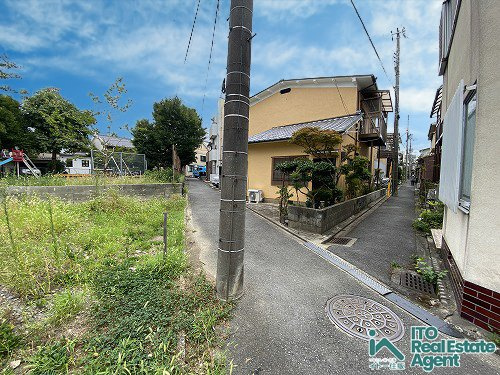 上京区 西町 新築戸建 3号地の前面道路含む現地写真