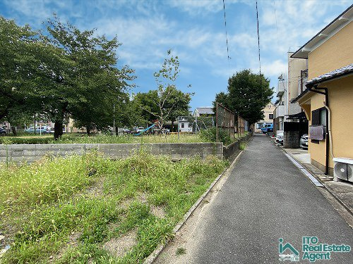 上京区 西町 新築戸建 3号地の前面道路含む現地写真