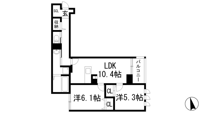 【間取り】 | グランリヴェール建石町