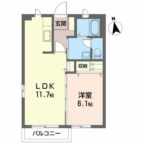 シャーメゾン桜屋敷の間取り