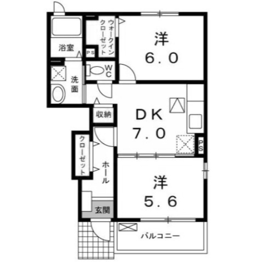 【間取り】 | ベルサイユＢ棟