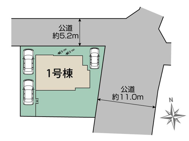 【区画図】 | 平塚市岡崎　限定１棟　新築住宅