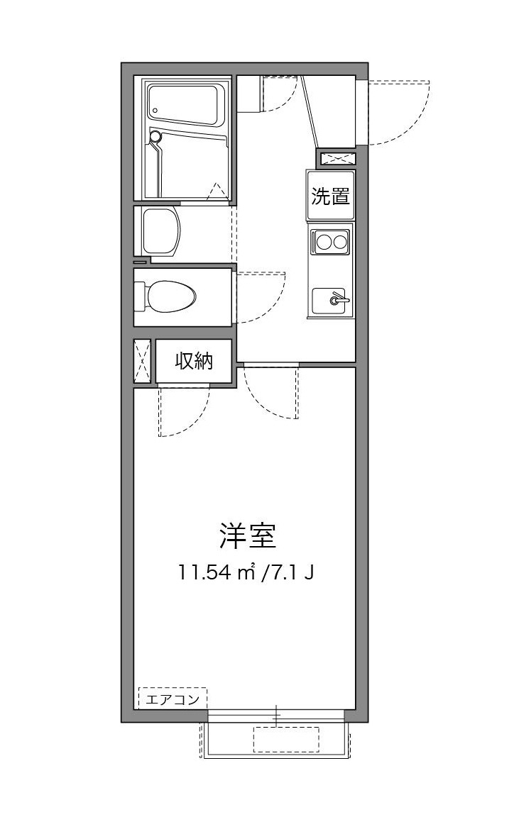 クレイノスガノ東の間取り