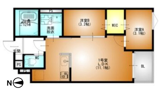 【間取り】 | REGALEST草薙町