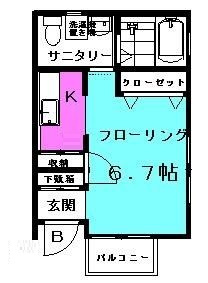 コーポＡＢＣの間取り|間取りです。