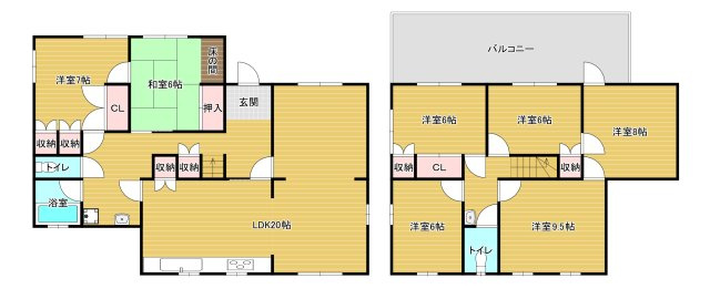 南青葉台貸家の間取り