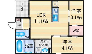 【間取り】 | REGALEST草薙町 | 略図の為、現状優先