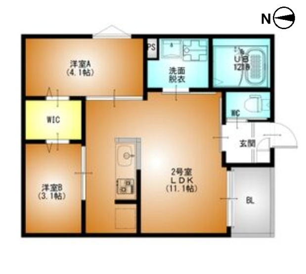 【間取り】 | REGALEST草薙町