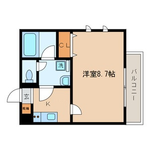 パルス中台の間取り|間取りです。