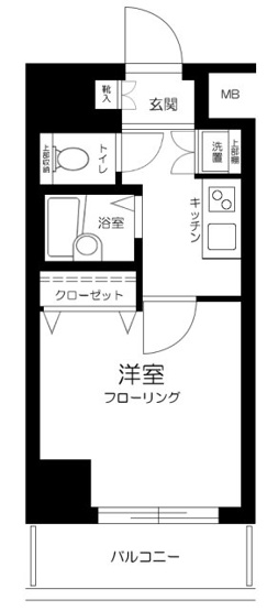 【間取り】 | スカイコート・ヴィーダ五反田ウエスト