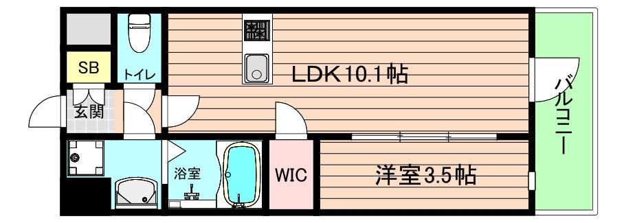 大阪市都島区高倉町１丁目の賃貸マンションの間取り