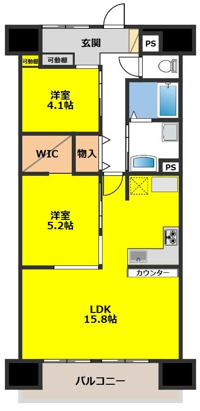 ライオンズマンション菜園の間取り