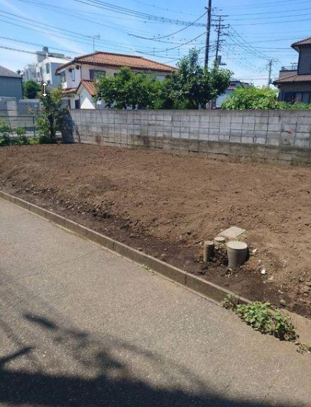 【土地】川越市天沼新田売地 全1区画の前面道路含む現地写真|敷地57.8坪あります