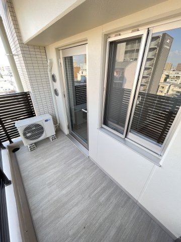 大阪市都島区高倉町１丁目の賃貸マンションのバルコニー