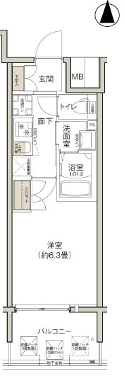 【間取り】 | クレストコート靭公園
